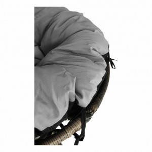 Scaun pivotant, fotoliu rotativ cu pernă, gri, 91x90 cm - TP258663 - Img 20