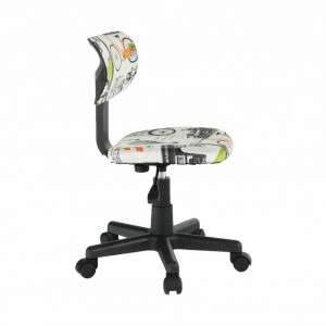 Scaun rotativ, ţesătură model, 39x46x72/84 cm - TP204127 - Img 13