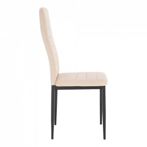 Scaun, ţesătură catifea bej / metal negru - TP285403 - Img 12
