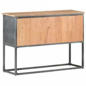 Servantă, 100x30x70 cm, gri, lemn masiv de acacia - V323502V - Img 4