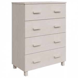 Servantă, alb, 79x40x103 cm, lemn masiv de pin - V340425V - Img 1