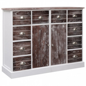 Servanta cu 10 sertare, maro, 113 x 30 x 79 cm, lemn - V284174V