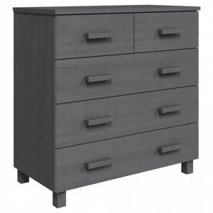 Servantă, gri închis, 79x40x80 cm, lemn masiv de pin - V340422V