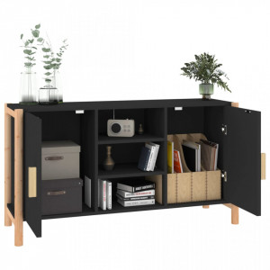 Servantă, negru, 107x38x60 cm, lemn prelucrat - V345679V - Img 4