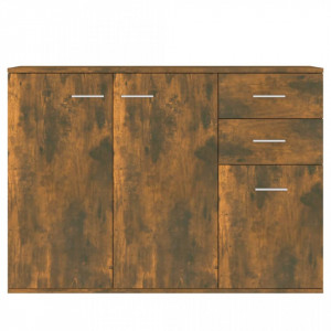 Servantă, stejar fumuriu, 105x30x75 cm, lemn compozit - V815396V - Img 3