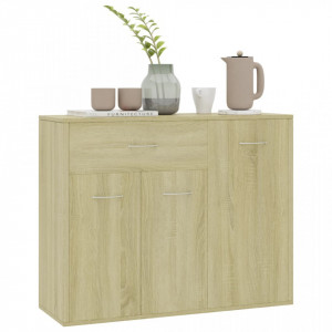 Servanta, stejar Sonoma, 88 x 30 x 70 cm, PAL - V800678V - Img 4