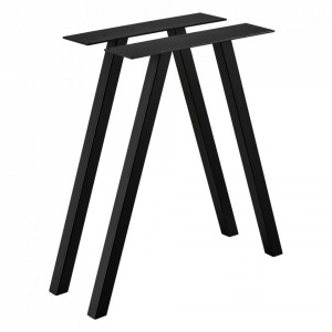 Set 2 bucati picioare masa 70 x 12 x 72 cm, metal/negru - P65542002 - Img 2
