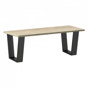 Set 2 picioare masa, negru mat, 25 - 40 x 43 cm, 100 Kg - P76473415 - Img 2