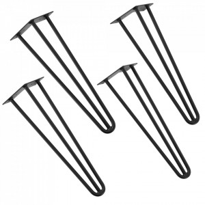 Set 4 bucati picioare Hairpin Model 2, pentru masa  3 brate, 45 cm, negru - P55139994 - Img 1
