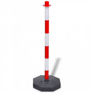 Set 4 stalpi de blocare & 2 lanturi de plastic, 10 m - V3057525V - Img 3