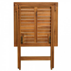 Set bistro pliabil cu perne, 3 piese, lemn masiv de acacia - V44014V - Img 4