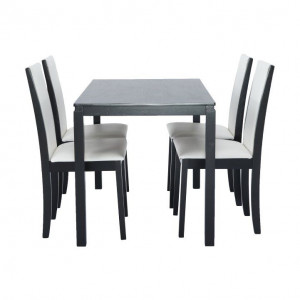 Set cină, wenge/piele eco - TP203073 - Img 14