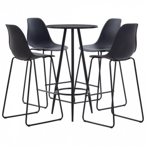 Set de bar, 5 piese, negru, plastic - V279715V - Img 2