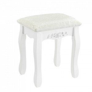 Set masa de toaleta cu oglinda, scaun si 4 sertare - P57827232 - Img 3