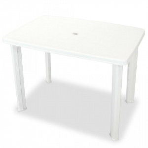 Set mobilier bistro, 3 piese, alb, plastic - V275073V - Img 3