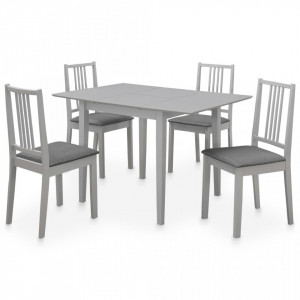 Set mobilier de bucătărie, 5 piese, gri, MDF - V276398V - Img 2