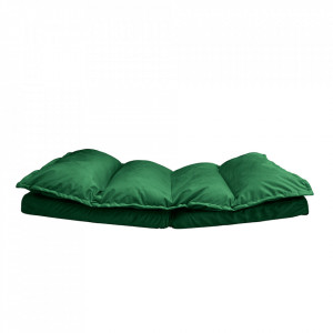 Şezlong pliant pe podea, ţesătură de catifea verde - TP290580 - Img 4