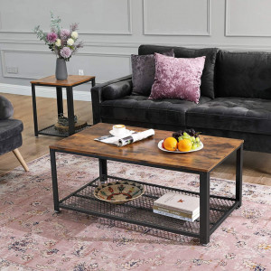 SOMCI4 - Masuta cafea stil Industrial, 106 x 60 x 45 cm - Img 4