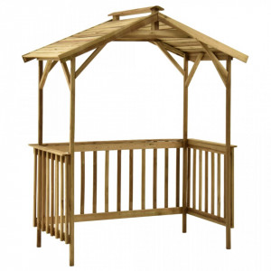 Șopron pentru grătar, 163,5x93x210 cm, lemn de pin tratat - V315390V - Img 2