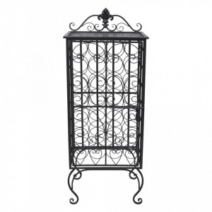 Suport sticle de vin pentru 28 de sticle, metal - V240937V - Img 4