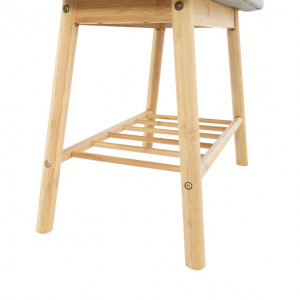 Taburet bambus maro si gri, 60x30x45 cm - TP227804 - Img 5