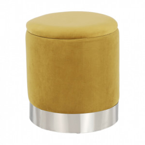 Taburet, scăunel, catifea mentol, 40x45x40 cm - TP267056 - Img 12
