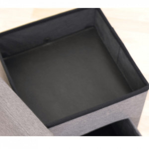 Taburet, scăunel cu spaţiu pentru depozitare, gri, 37x37x38 - TP221280 - Img 13