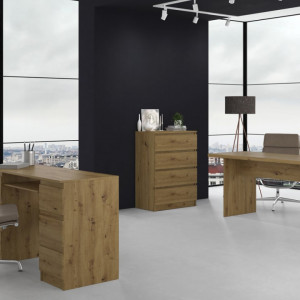 TECOAR112 - Comoda 70 x 40 x 97 cm, Stejar Artisan - Img 7