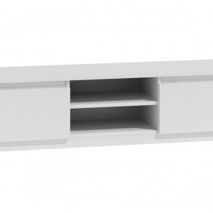TECOTVA108 - Comoda TV 140 x 40 x 36 cm, Alb-Mat - Img 2