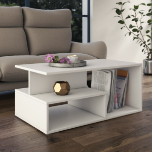 TEMCA102 - Masuta cafea 51 x 90 x 43 cm - Alb-Mat - Img 2