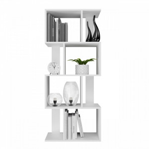 TERAA122 - Raft, rafturi, biblioteca, 59,x 30 x 140 cm, Alb, PAL - Img 4