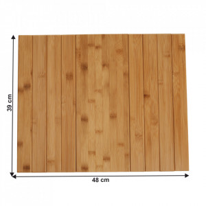 Zonă de depozitare/cotieră flexibilă canapea, bambus, natural - TP269803 - Img 15
