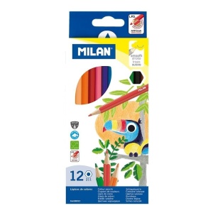 Creioane colorate Milan, 12 culori - Img 1