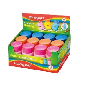 Ascutitoare simplu cu container, Keyroad Pumpy - Img 3