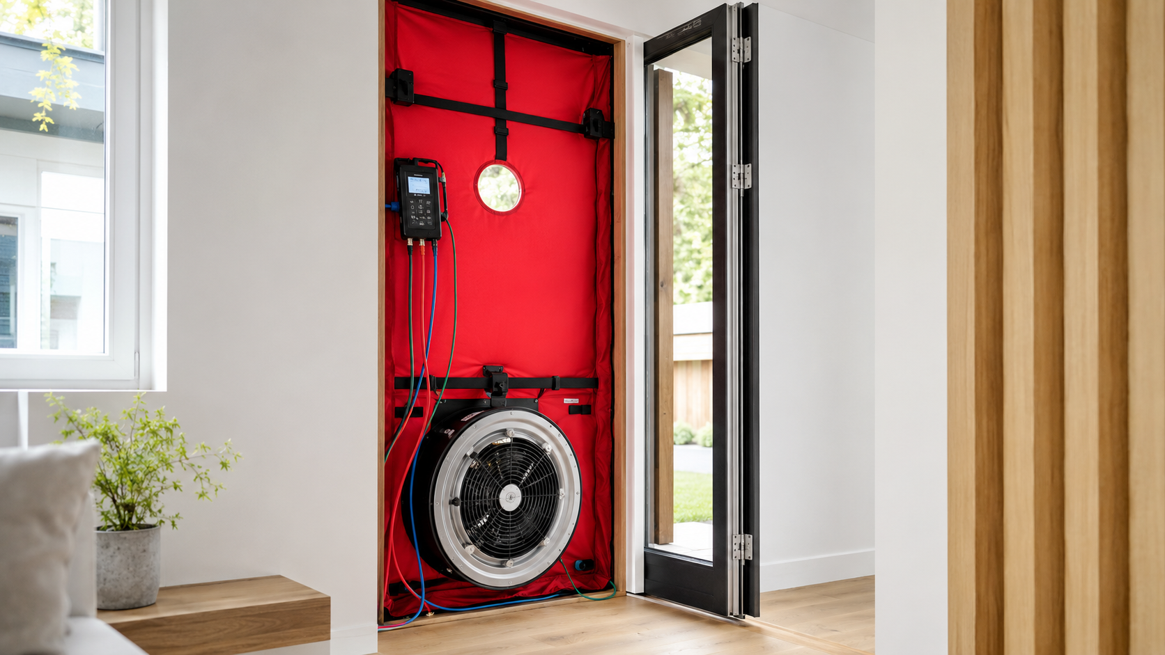 Testul Blower Door: ce măsoară, cum se face și de ce contează etanșeitatea la aer