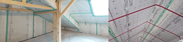 Montaj Variano 3 extra ca membrană de control al vaporilor