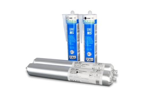 UNI MS 310ml - Sigilant Adeziv hibrid, elastic permanent, pentru etanșare și lipire, interior/exterior, negru