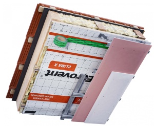 Membrană barieră de vapori variabilă Eurovent CLIMA X – 75mp (1,5x50m), 3 straturi, SD Variabil - Img 2