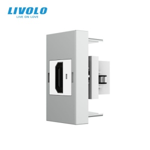 Modul priza Livolo, HDMI 1M, gri