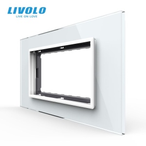 Rama Livolo de sticla, standard italian, 4M, alb