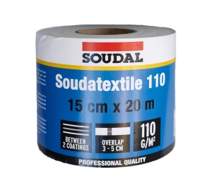 Banda de armare din fibre, pentru reparatii si imbinari, 150mm x 20m, Soudatextile 110 - SOUDAL