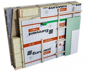Membrană barieră de vapori variabilă Eurovent CLIMA X – 75mp (1,5x50m), 3 straturi, SD Variabil - Img 3