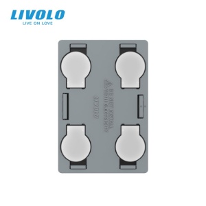 Modul Întrerupător Livolo, cvadruplu, standard italian, control telecomanda RF, 3M - Img 1