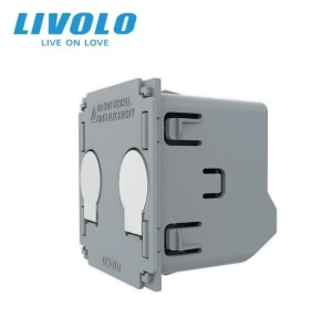 Modul Întrerupător Livolo, dublu tactil, cap scara / cap cruce, wireless - control din telecomanda RF, Generatia Noua - Img 1