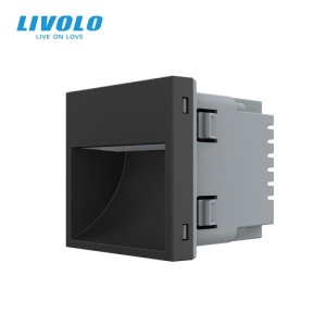 Modul lampa de orientare scara, negru
