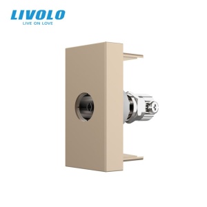 Modul priza Livolo, TV 1M, auriu