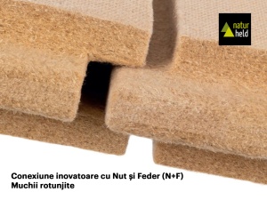 naturheld 220 2550 x 615 N+F 22 mm - Termoizolație de înaltă rezistență, din fibră de lemn, pentru diverse aplicații, interior/exterior - Img 2