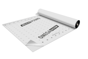 Omega Basetop VFK, Membrana bariera de radon si vapori, 1,5m x 25m, adeziva pe toata suprafata