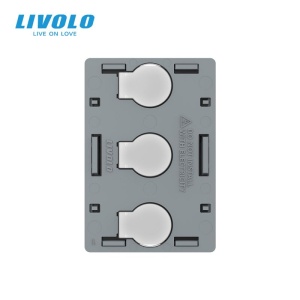 Modul Întrerupător Livolo, triplu, standard italian, control telecomanda RF, 3M - Img 1