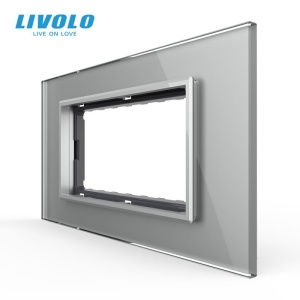 Rama Livolo de sticla, standard italian, 4M, gri